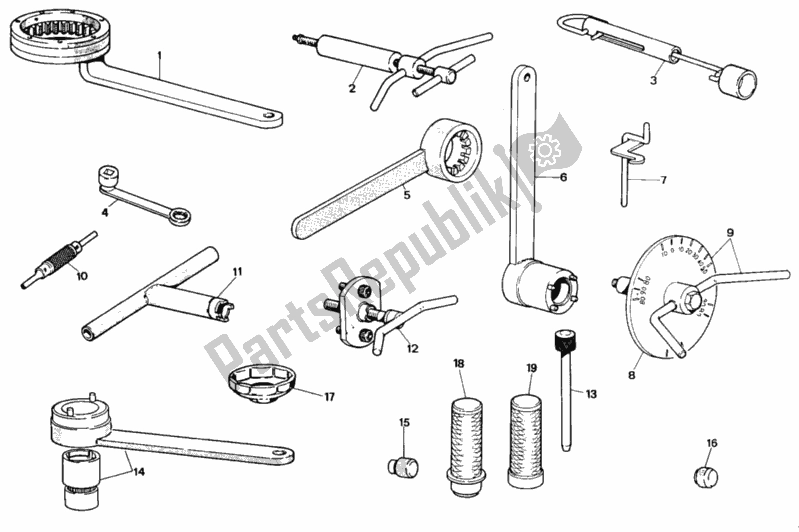 Toutes les pièces pour le Outils De Service D'atelier du Ducati Paso 907 I. E. 1993